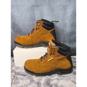 Brahma Diane II Steel Toe Work Boots Waterproof Suede Leather Lace Up Womens 7.5